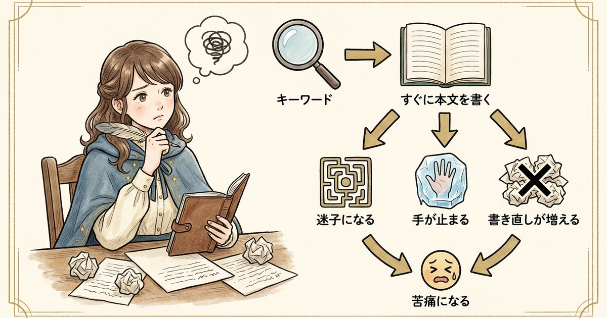 Webライター初心者がまず「順番を間違えている」理由