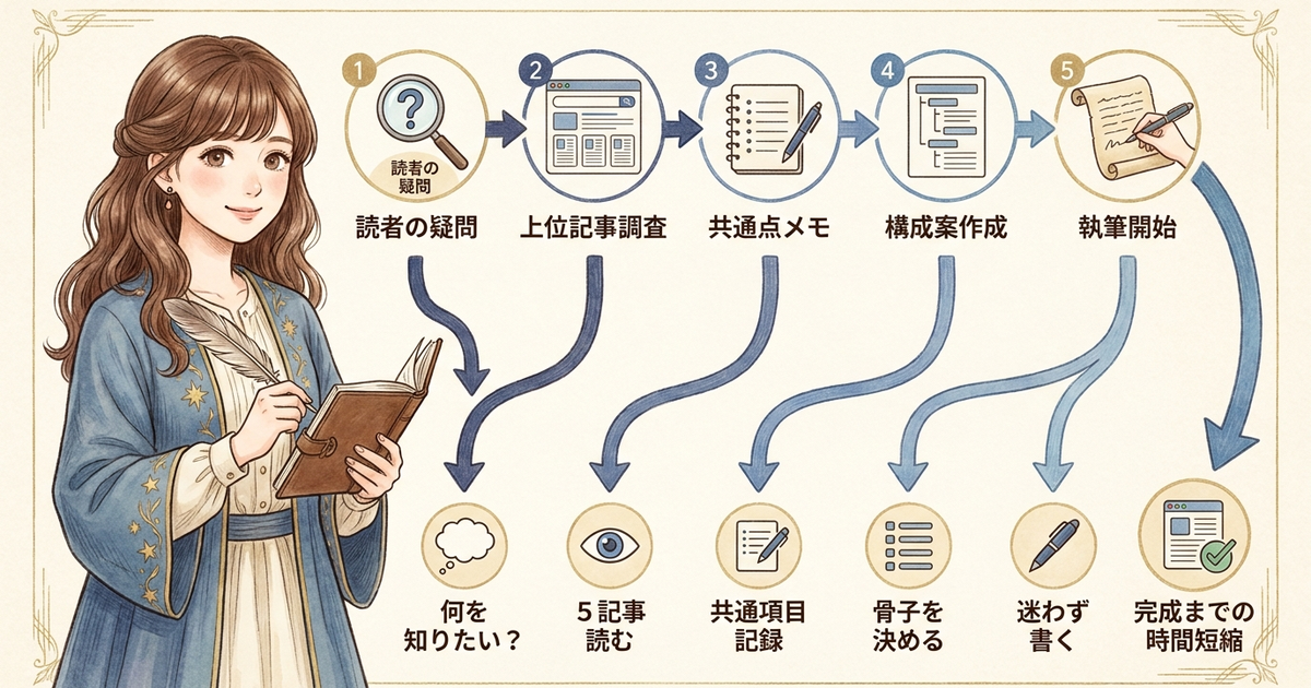 Webライター初心者が守るべき執筆の正しい順番