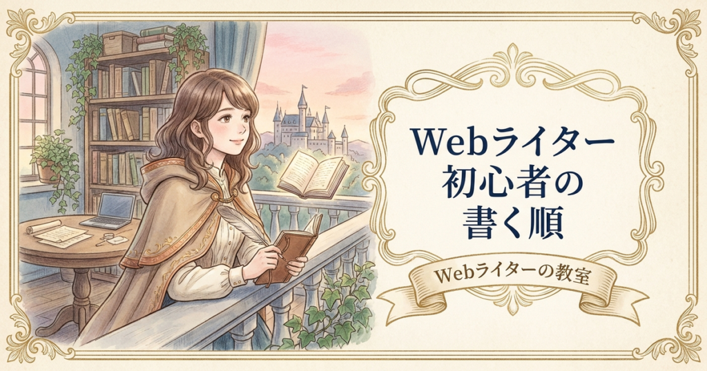webライター　初心者　コツの解説イメージ