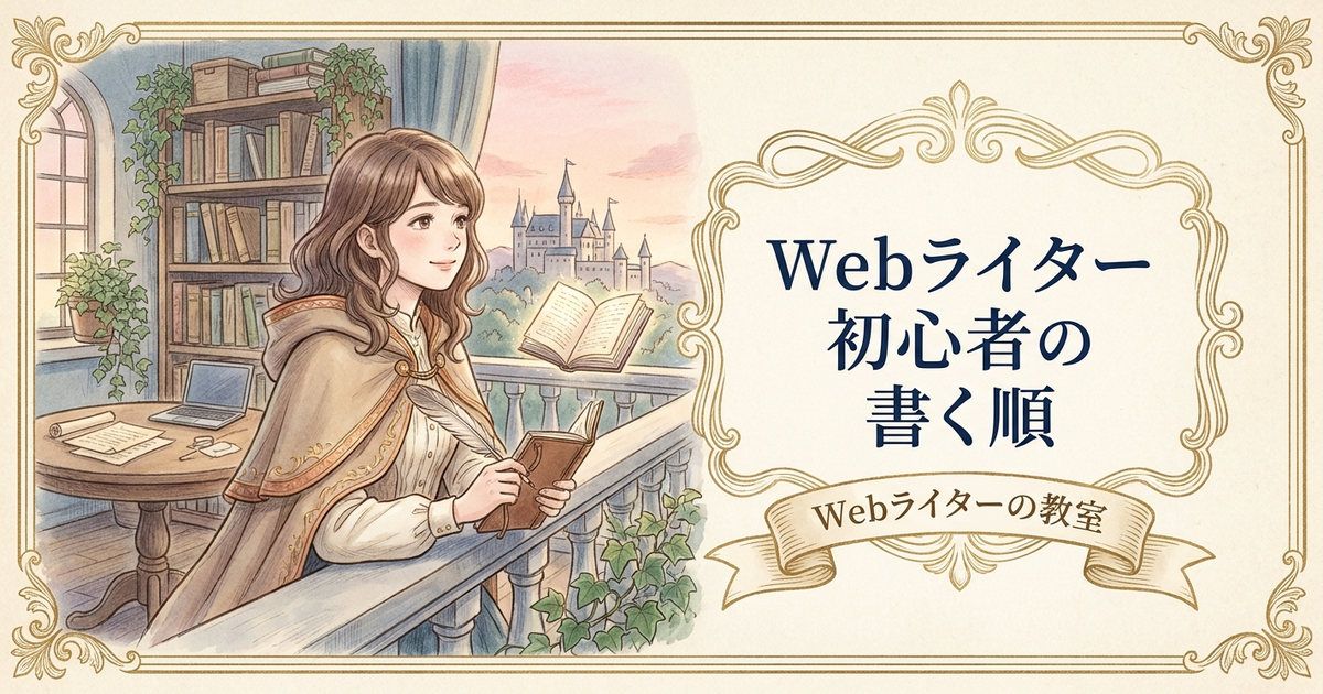 webライター　初心者　コツの解説イメージ