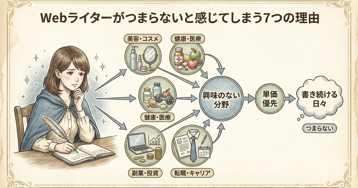 Webライターがつまらないと感じてしまう7つの理由