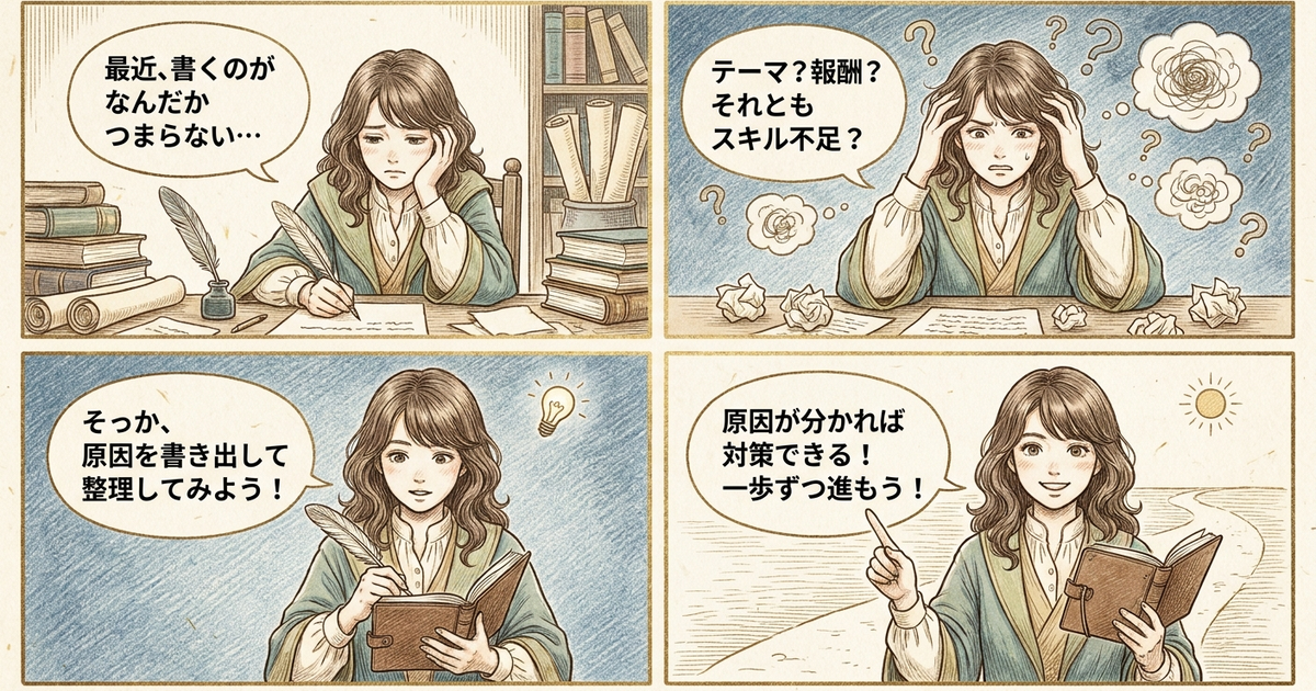 まとめ：Webライターがつまらないと感じたら、まず原因を切り分けてみる