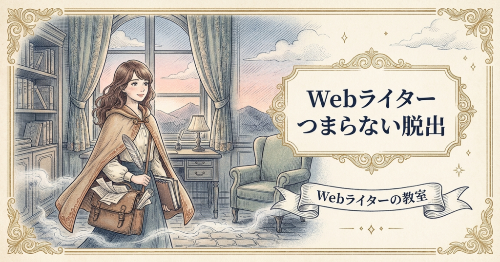 webライター つまらないの解説イメージ