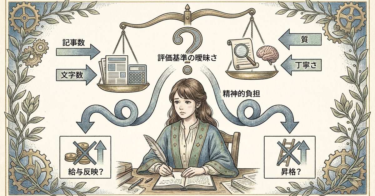 Webライター正社員がきついのは評価基準の曖昧さにある