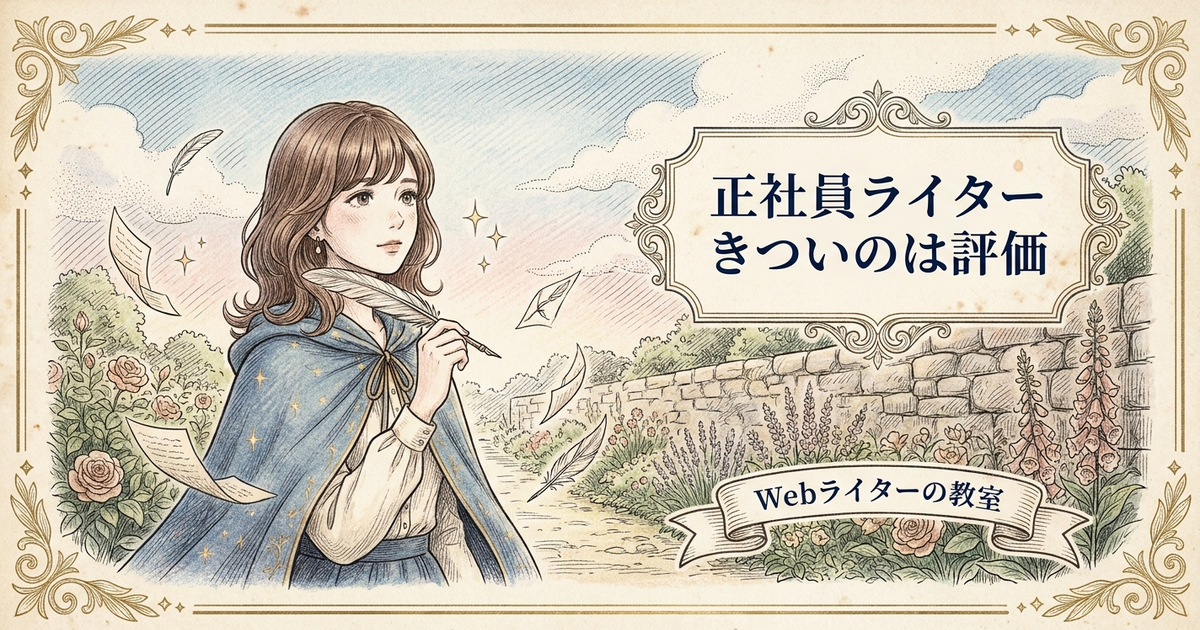 webライター 正社員 きついの解説イメージ