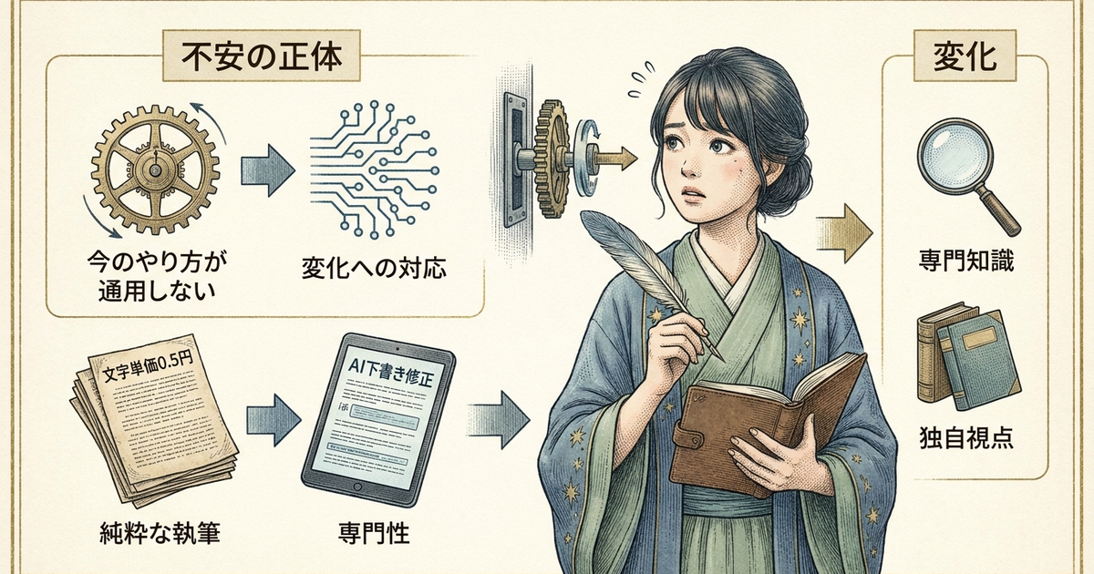 Webライターの仕事がなくなる不安の正体を知っておく