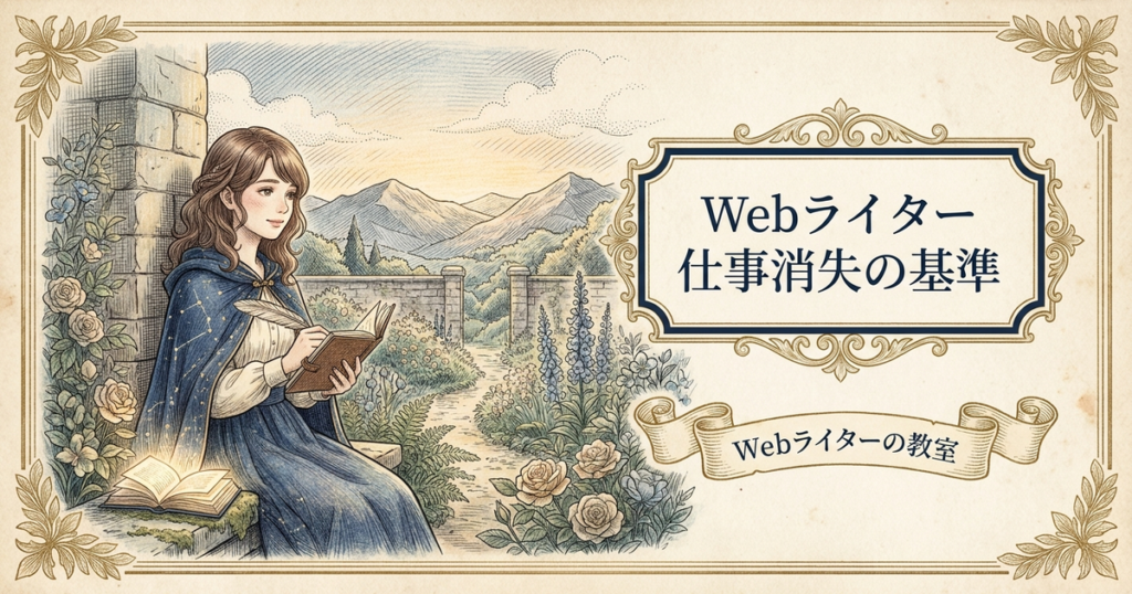 webライター 仕事 なくなるの解説イメージ