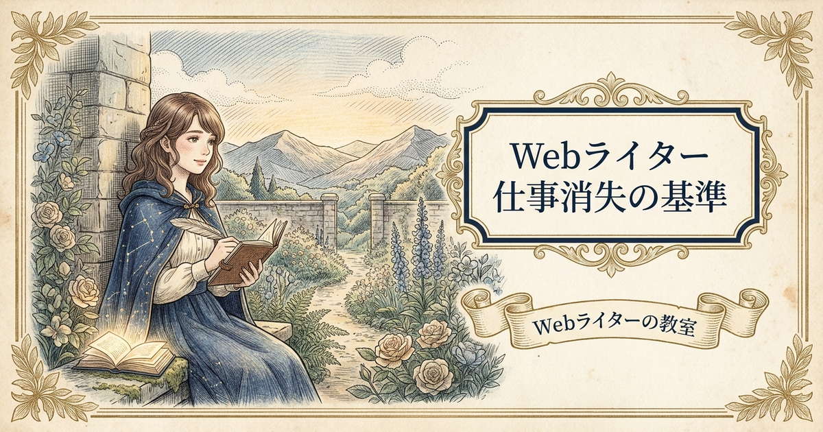 webライター 仕事 なくなるの解説イメージ
