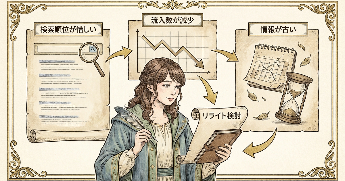 リライトが必要になる記事には3つの兆候が出ている