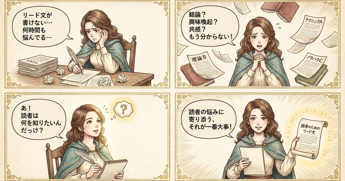 まとめ：リード文、結局これが一番大事だった