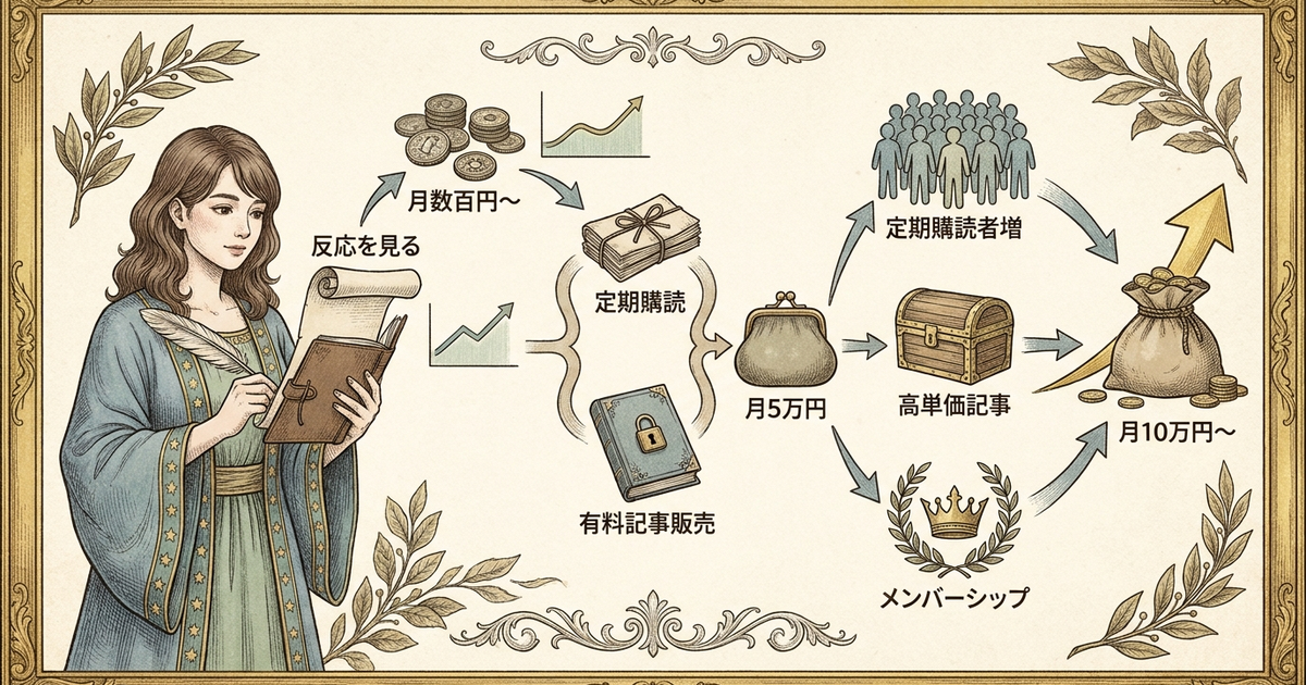 読者の反応を見ながら改善を続けた先に稼げるnoteがある