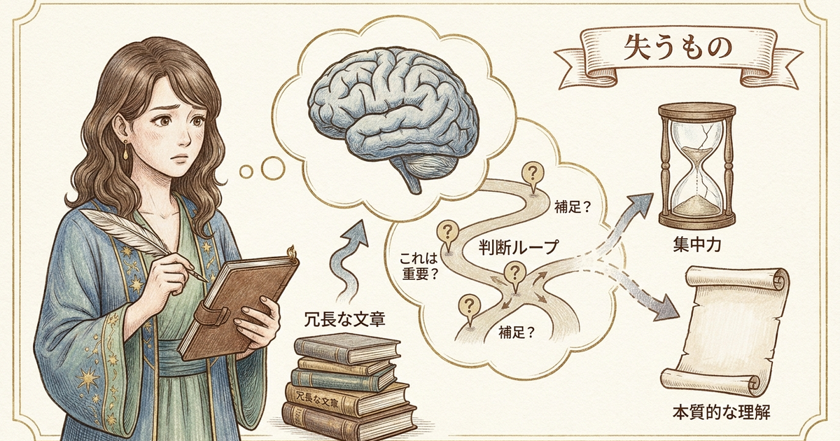 冗長的な表現が読み手から奪っているもの