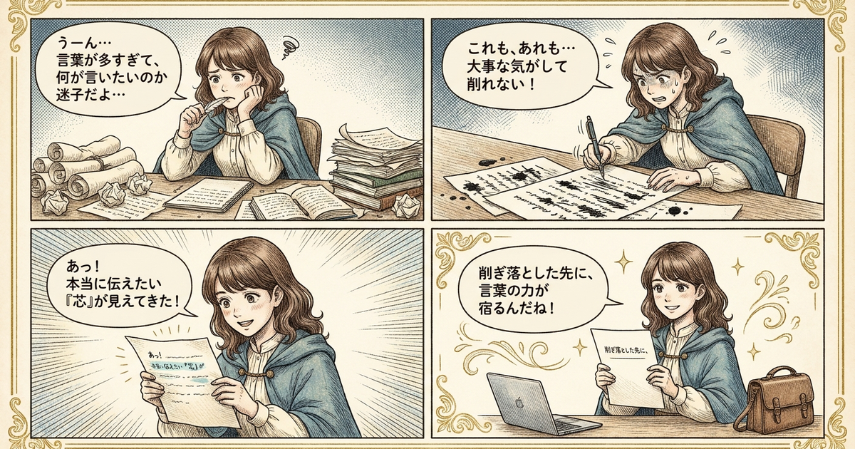 まとめ：冗長的な文章を削ぎ落とす先にあるもの