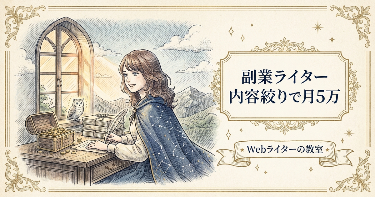 副業 ライターの解説イメージ