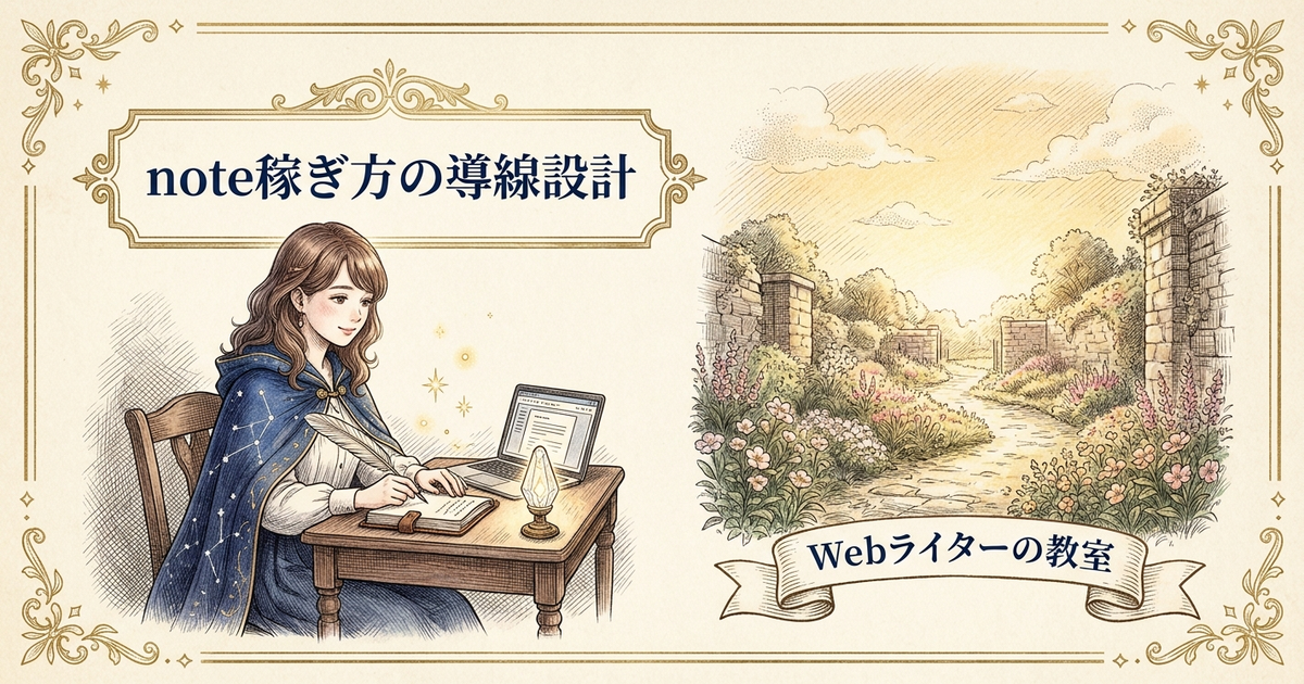 note 稼ぎ方の解説イメージ