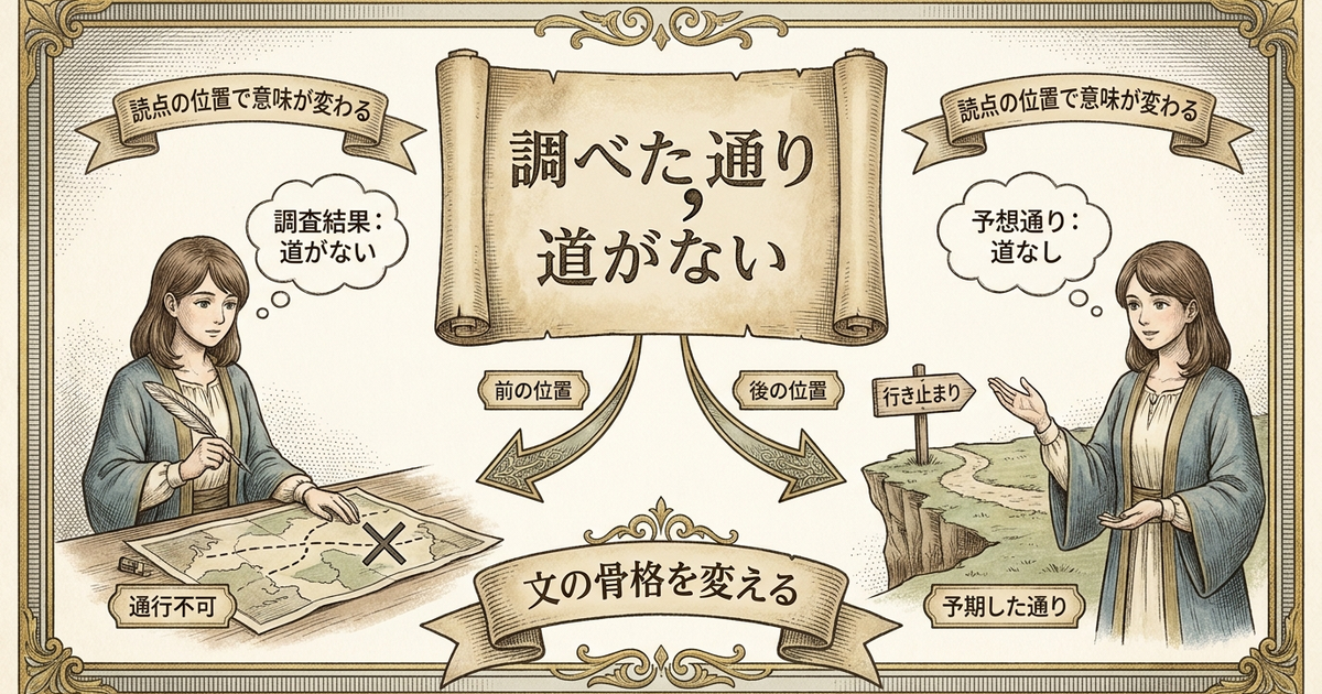 読点を軽視していると、伝えたいことが正反対に伝わってしまう