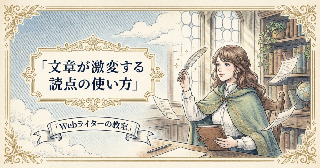 読点 使い方の解説イメージ