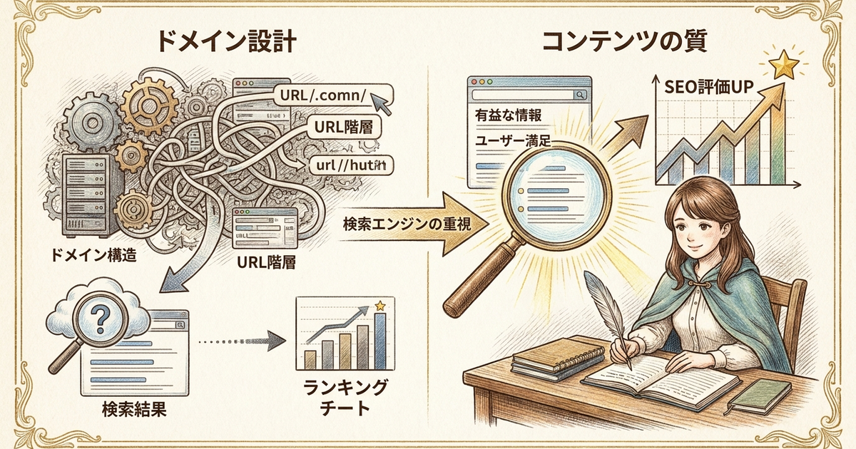 SEO評価を下げているのはドメイン設計ではなくコンテンツの質