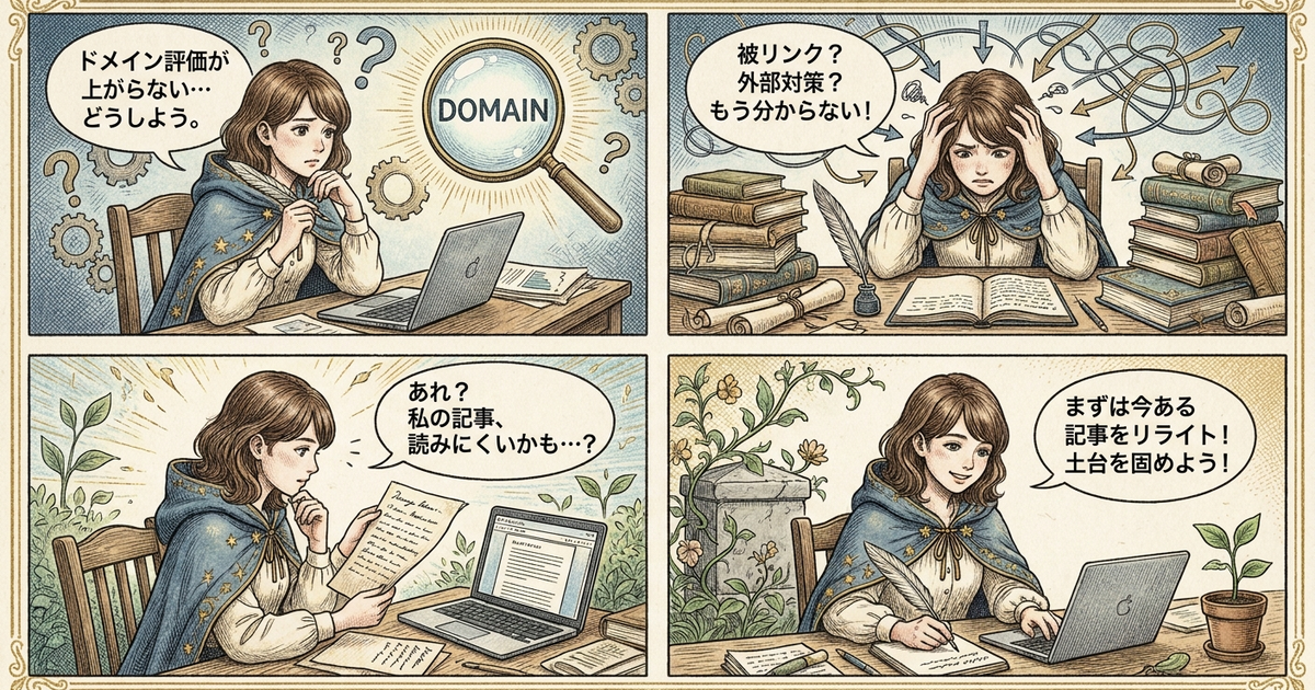 まとめ：ドメイン評価の前に、今あるコンテンツを見直す