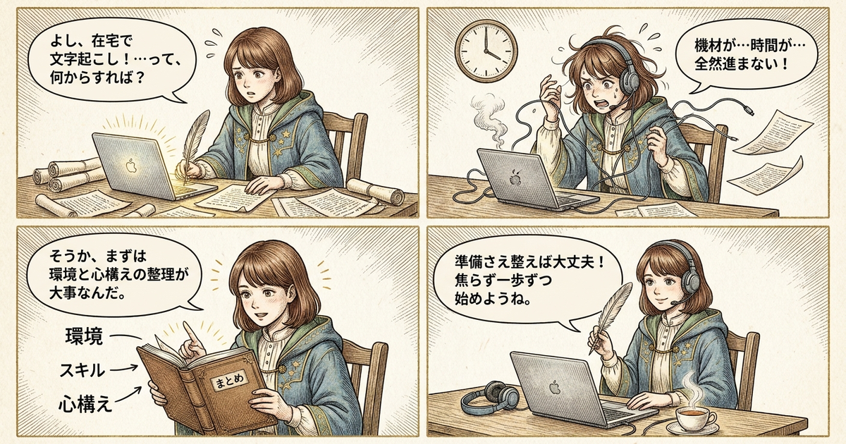 まとめ:在宅ワークで文字起こしを始める前に整理しておくこと
