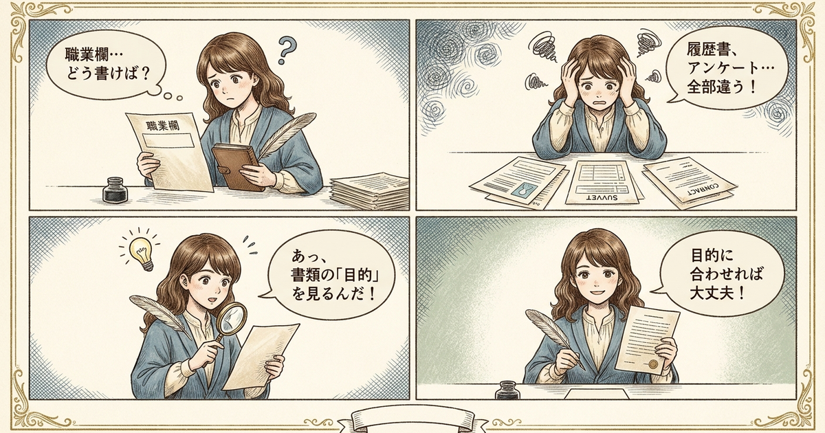 まとめ：職業欄の書き方は、書類の目的を見て判断する