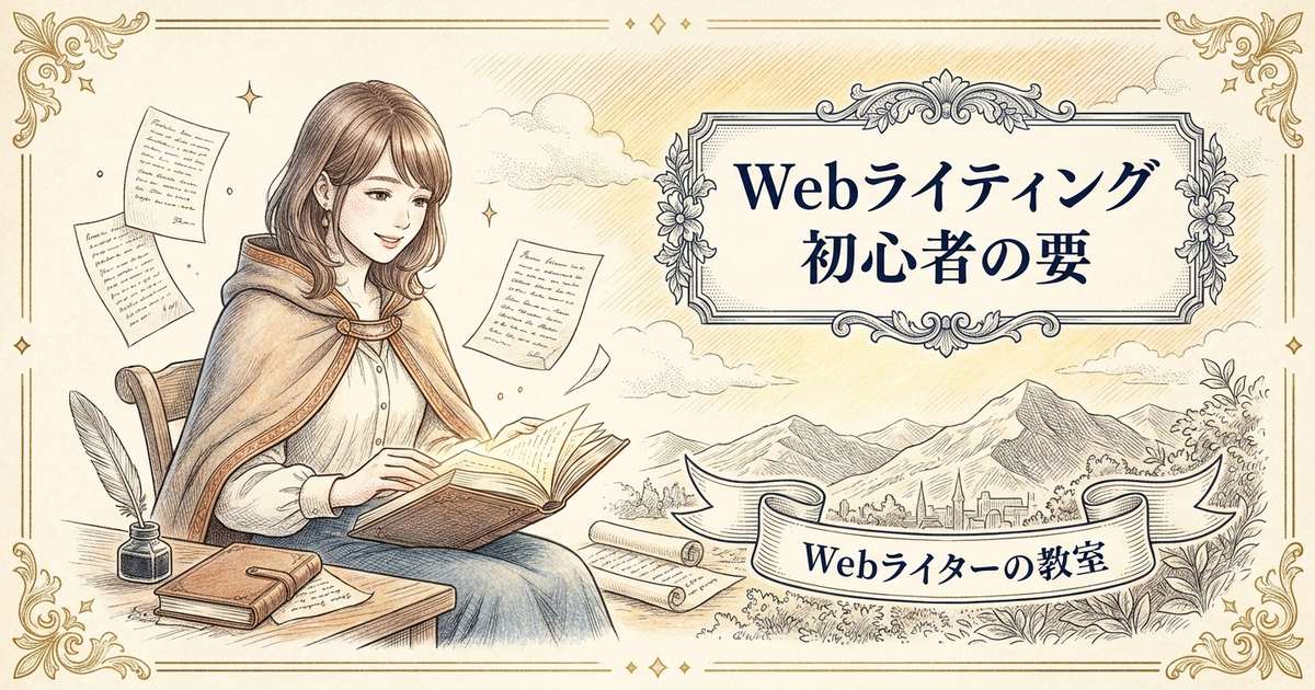 webライティング 初心者の解説イメージ