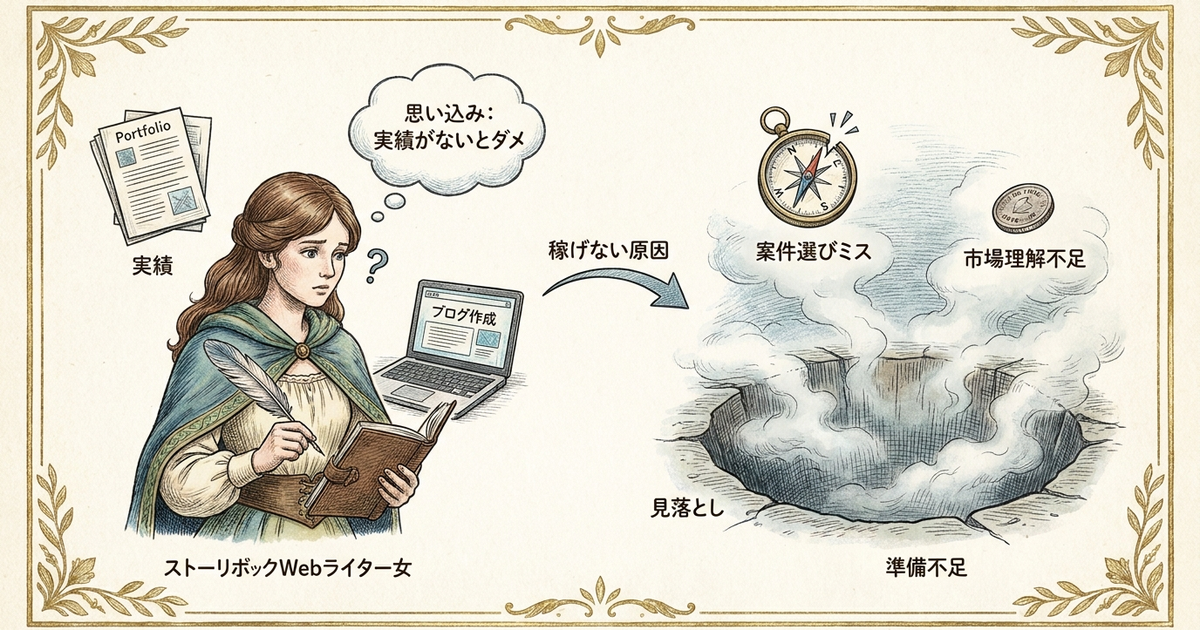 未経験で副業ライターを始める前に、多くの人が見落としている「稼げない原因」