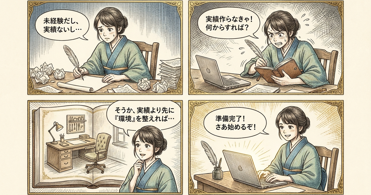 まとめ: 副業ライターを未経験から始めるなら、実績より先に「環境」を整える