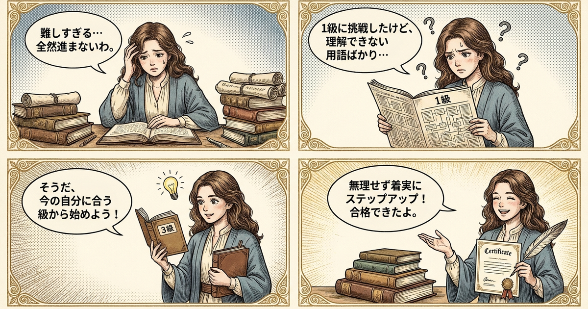 まとめ:自分のレベルに合った級を選ぶのが正解