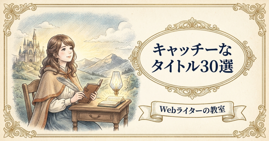 キャッチーなタイトル 例の解説イメージ