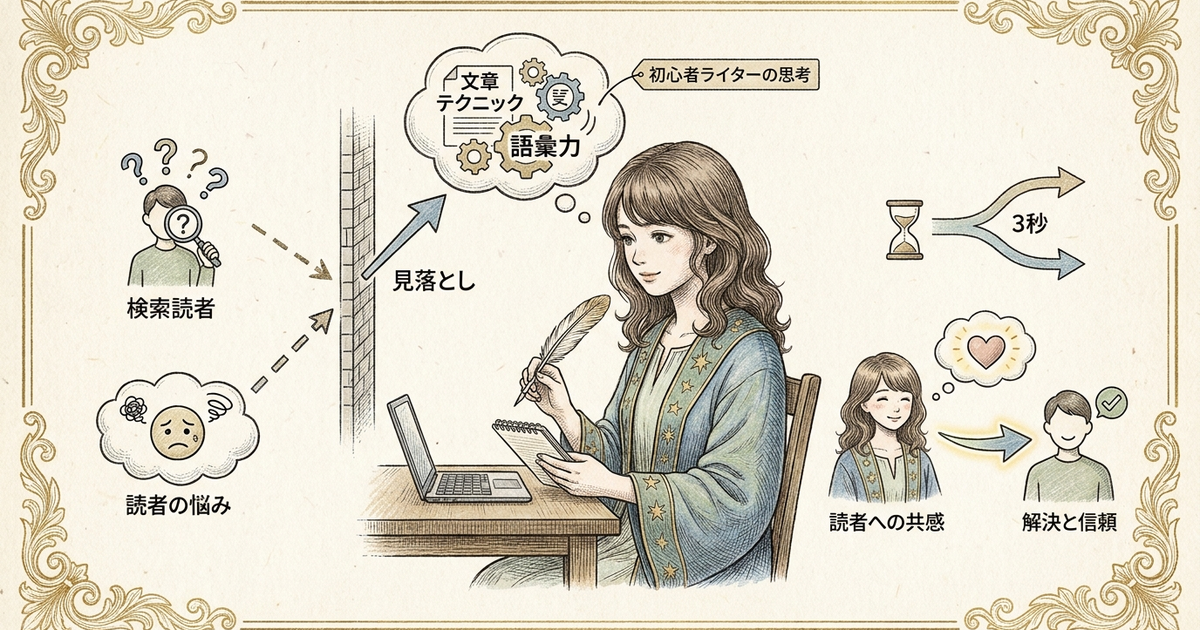 初心者のライティングで見落とされる「たった一つのこと」とは何か