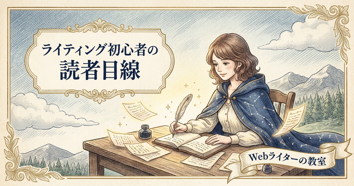 ライティング 初心者の解説イメージ