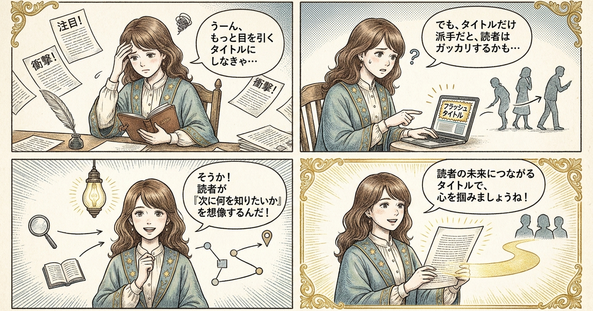 まとめ:目を引くタイトルの前に、読者の「次」を想像する