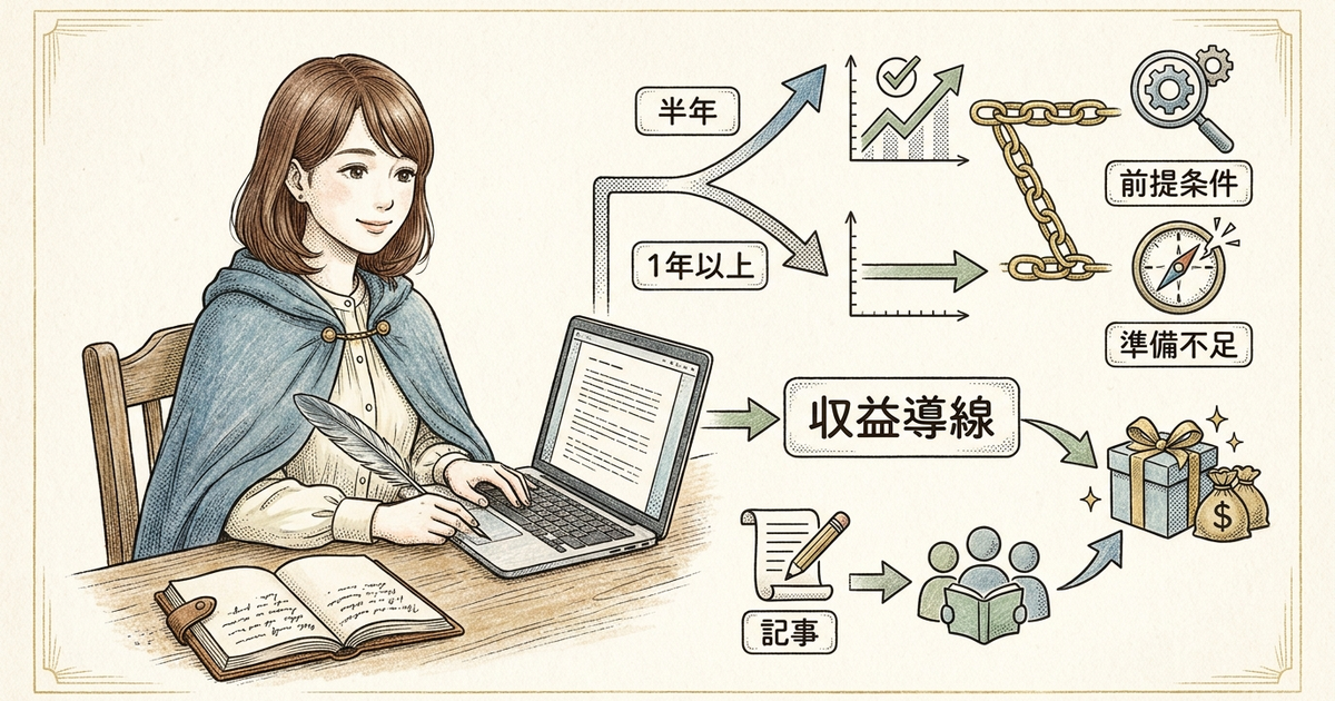 ブログ収益化の期間を決定づける「3つの前提条件」を確認しておく