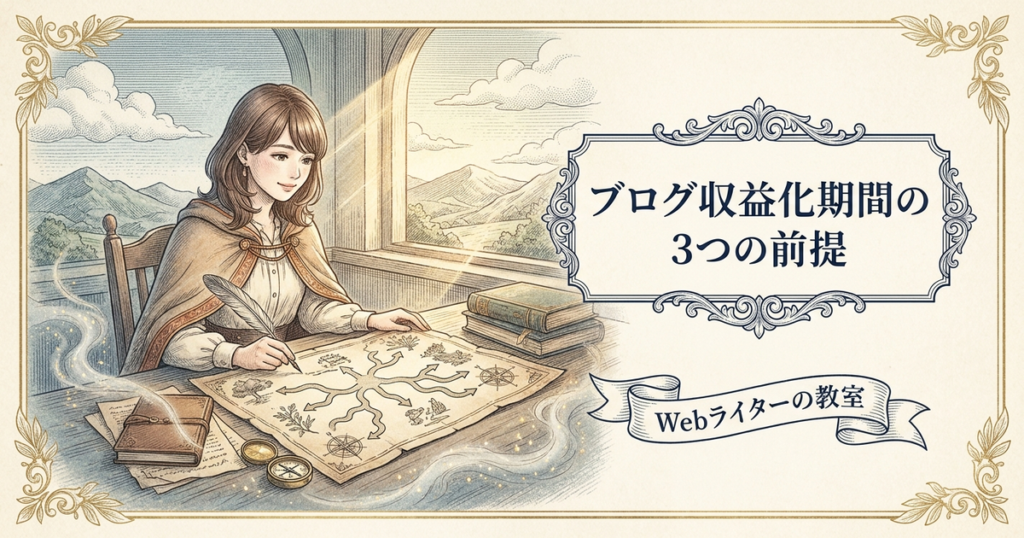 ブログ 収益化 期間の解説イメージ