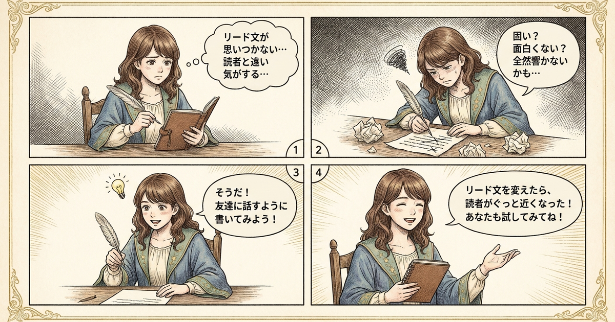 まとめ:リード文を変えると読者との距離が変わる