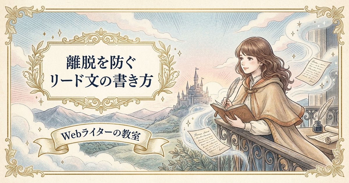 ブログ リード文 書き方の解説イメージ