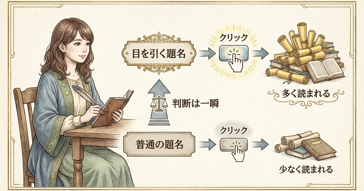 タイトルを変えただけでクリック率が変わる現実を知っておく