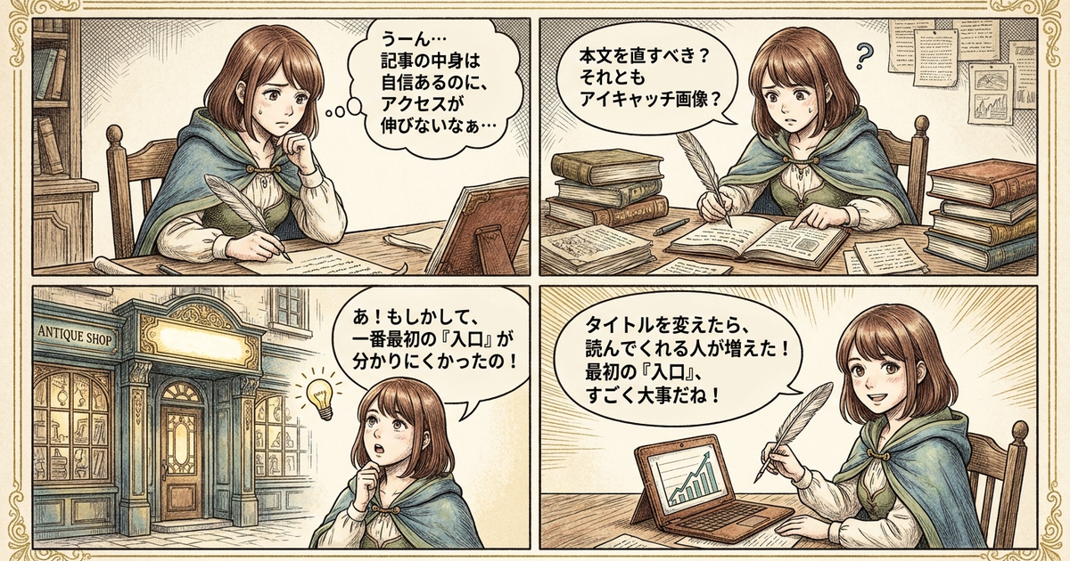 まとめ：タイトルは読者が最初に触れる入口、そこを変えるだけで結果は動く