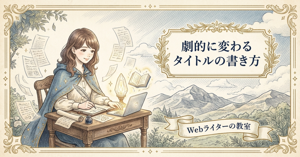 タイトル書き方の解説イメージ