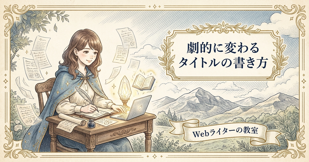 タイトル書き方の解説イメージ