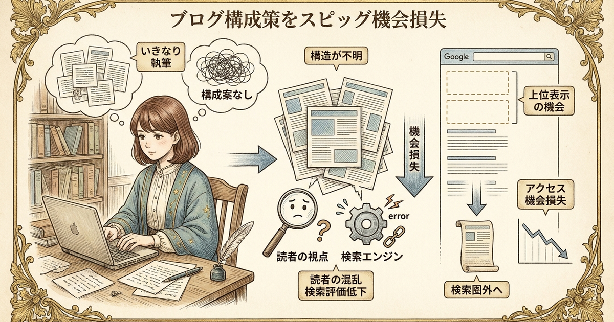 ブログの構成案を作る前に、今のやり方で失っているもの