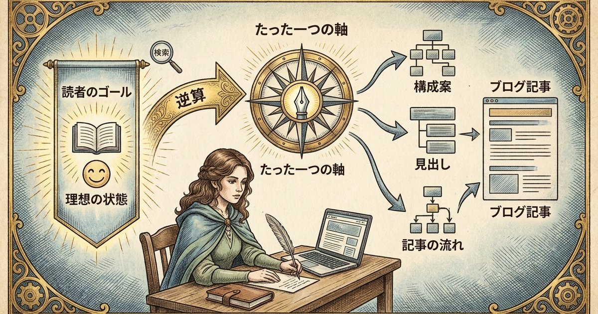 「たった一つの軸」とは何か──読者のゴールから逆算する設計思想