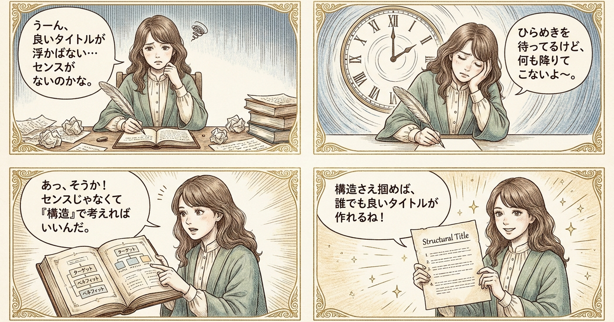 まとめ：企画タイトルは「センス」ではなく「構造」で作る