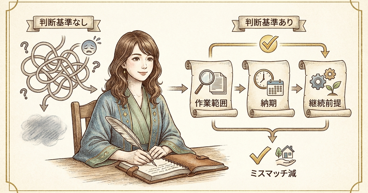 未経験のWebライターが「この案件は受けていい」と判断できる基準を持っている