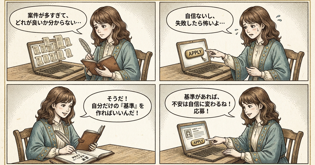 まとめ：案件選びの基準を持てば、応募ボタンを押す不安は減る
