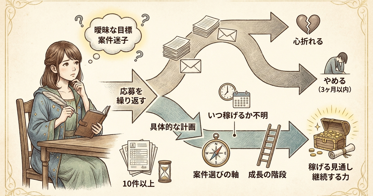 Webライター副業を始めても稼げずにやめていく人がやっていないこと