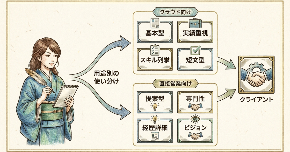 プロフィール構成8パターンと用途別の使い分けを理解する