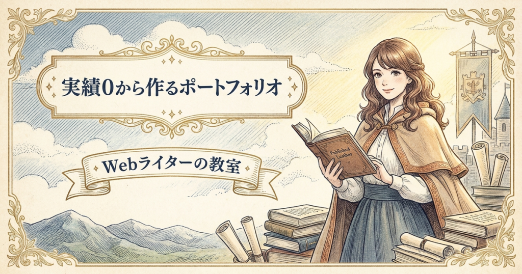 Webライターのポートフォリオの作り方は？未経験でも使える実績作りの解説イメージ