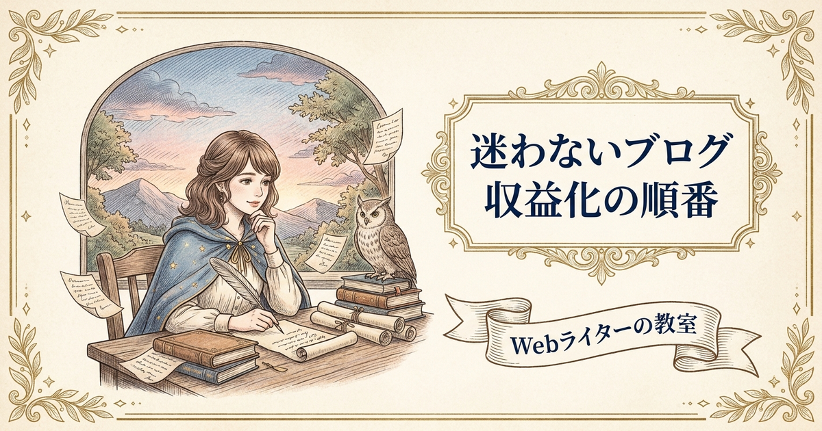 ブログアフィリエイトの始め方、収益化までに必要な準備と流れの解説イメージ